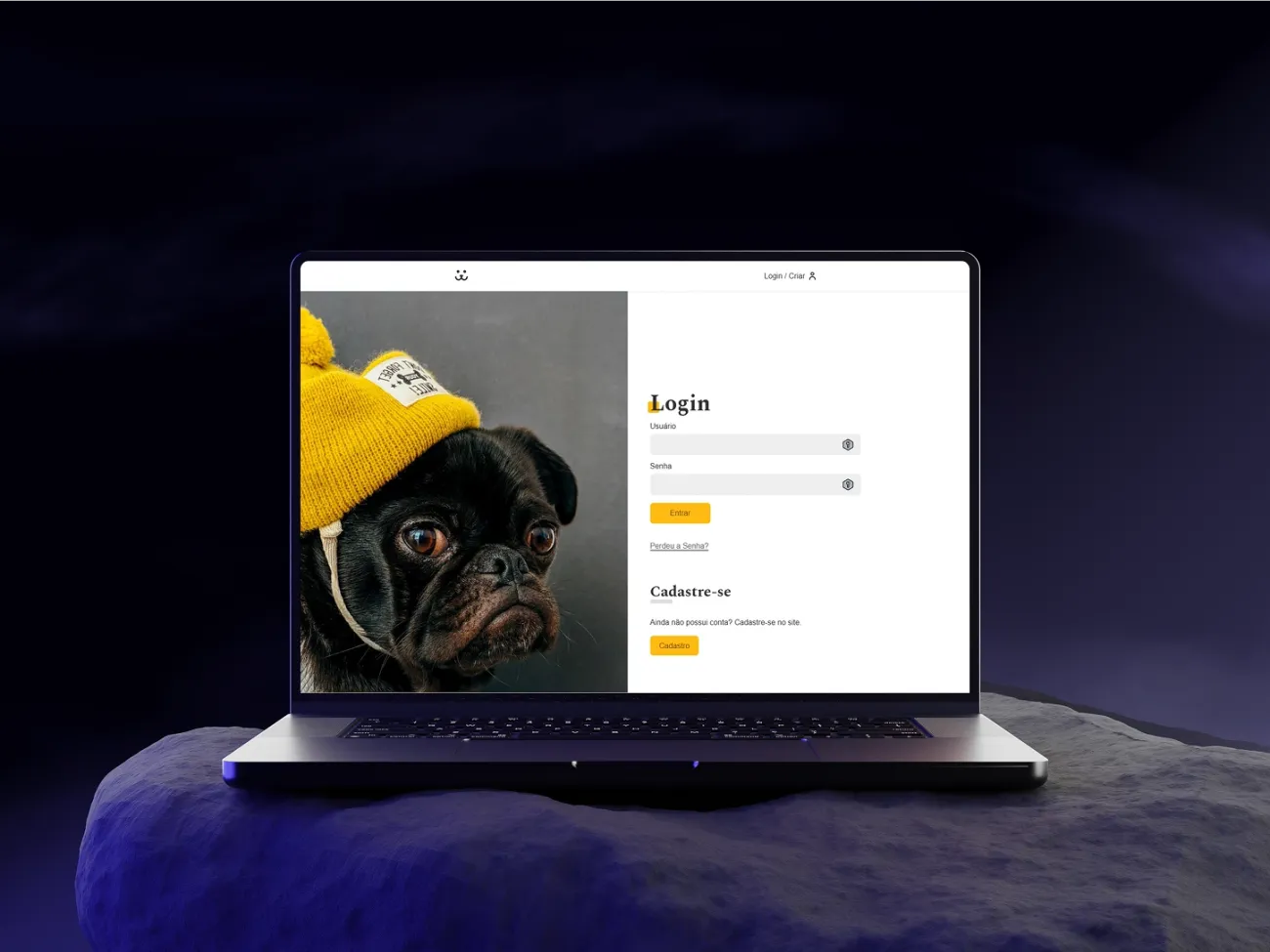 Dogs System — tela 1 do projeto