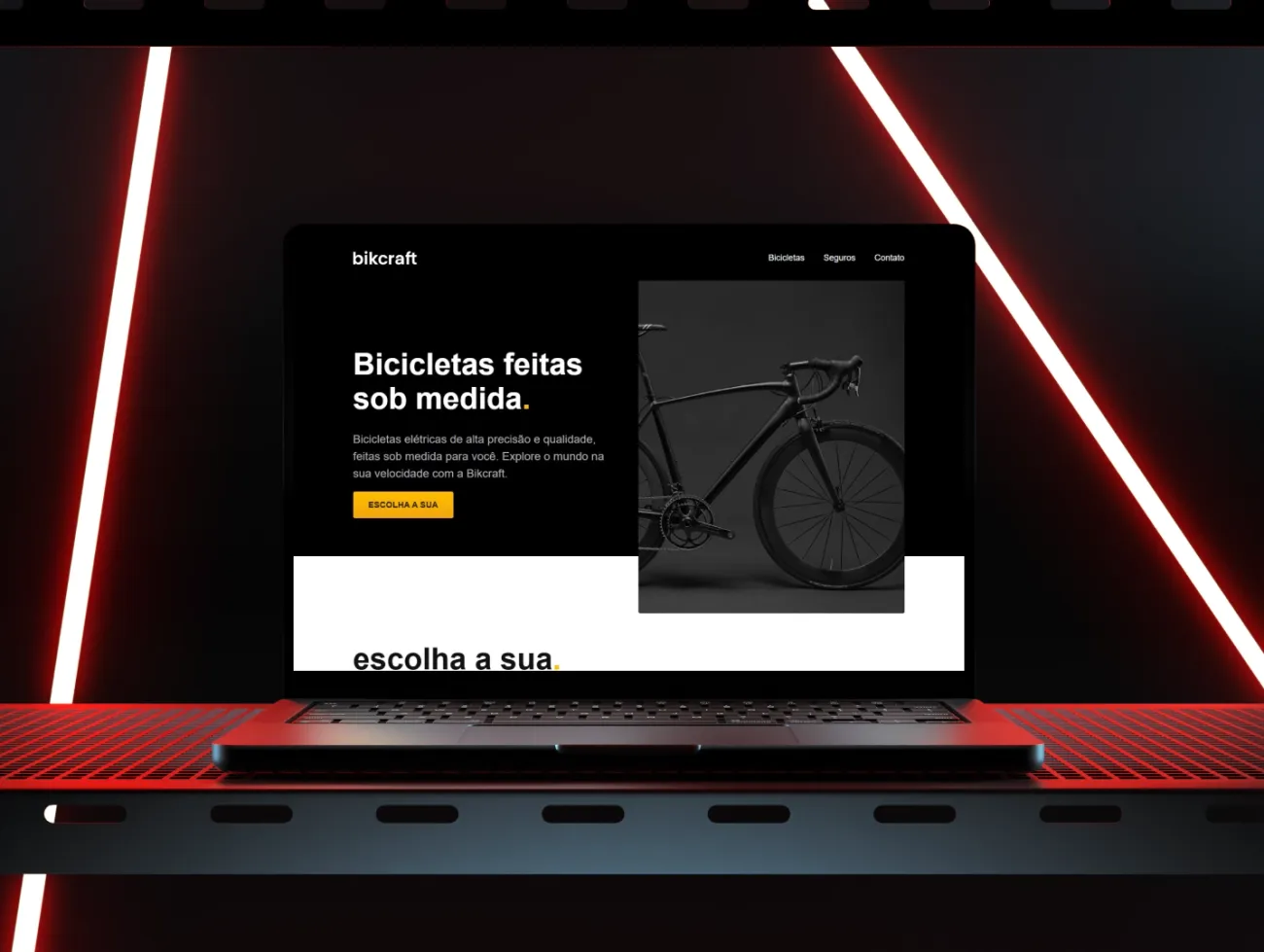 Bikcraft — tela 1 do projeto